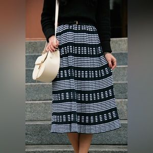 J Crew midi knit stripe skirt